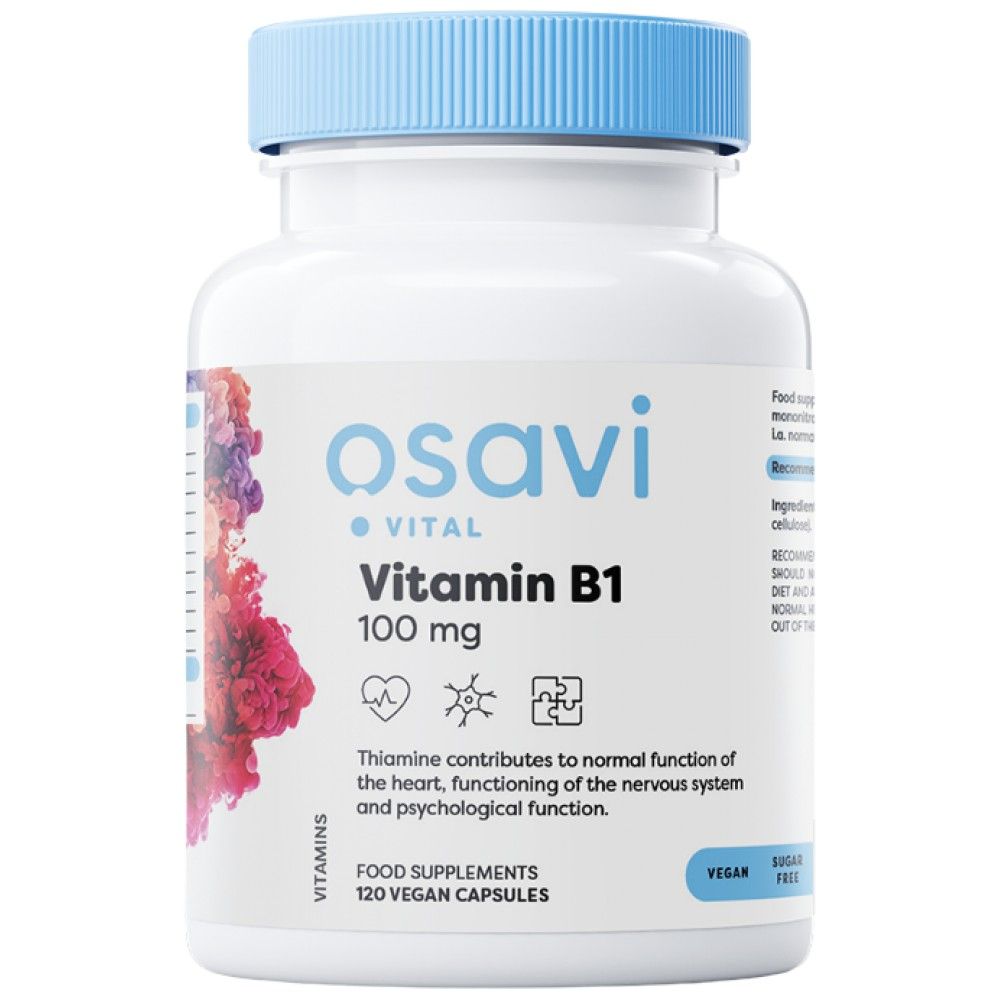 Vitamin B1 100 mg | Tiamin - 120 kapsula