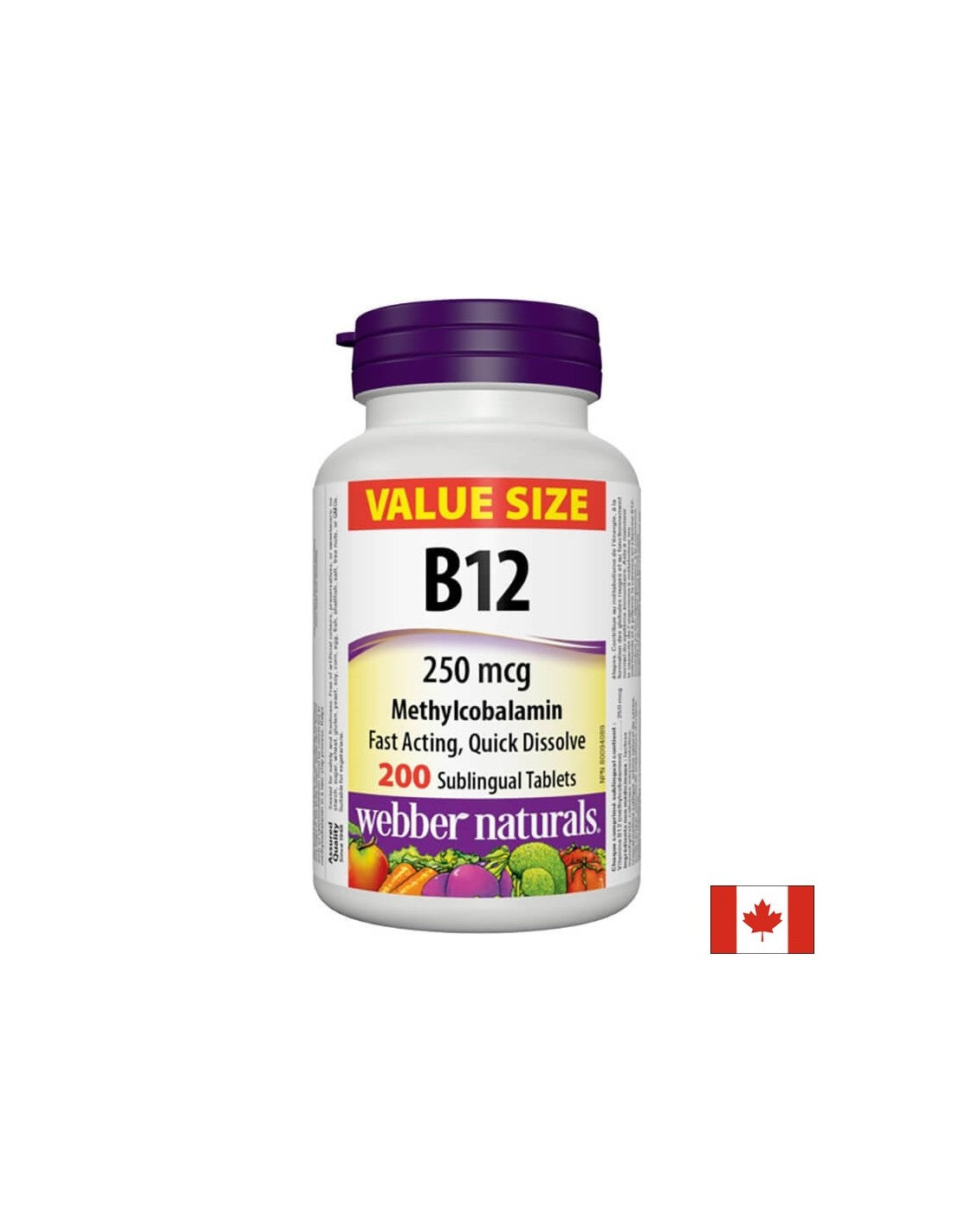 Vitamin B12 metilkobalamin - Vitamin B12 metilkobalamin 250 µg, 200 sublingvalnih tableta