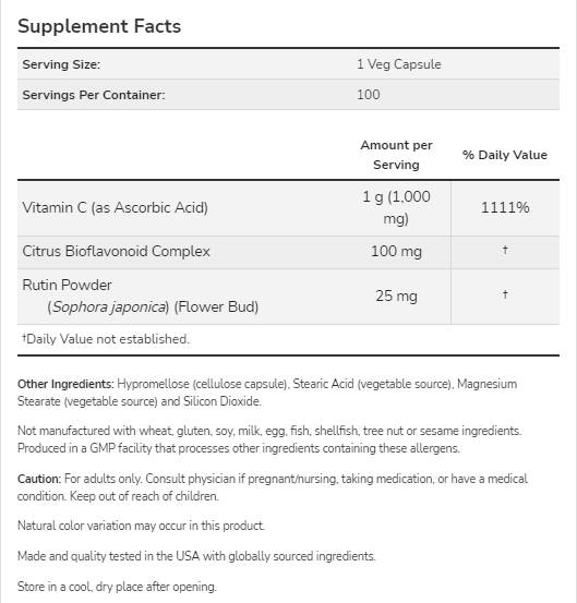 Vitamin C-1000/s bioflavonoidima - 500 kapsula