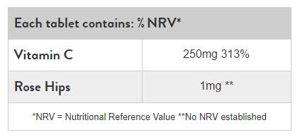 Vitamin C 250 mg | sa šipkom - 100 tableta