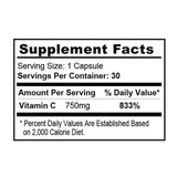 Vitamin C 750 mg/Podrška imunološkom sustavu - 30 kapsula