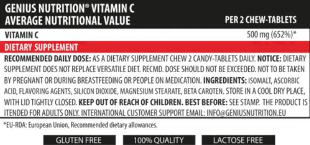 Vitamin C za žvakanje - 300 tableta