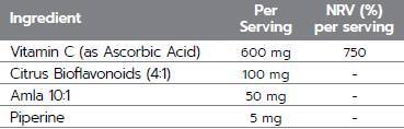 Vitamin C Plus | s citrusnim bioflavonoidima, crnim paprom & Amla - 60 tableta