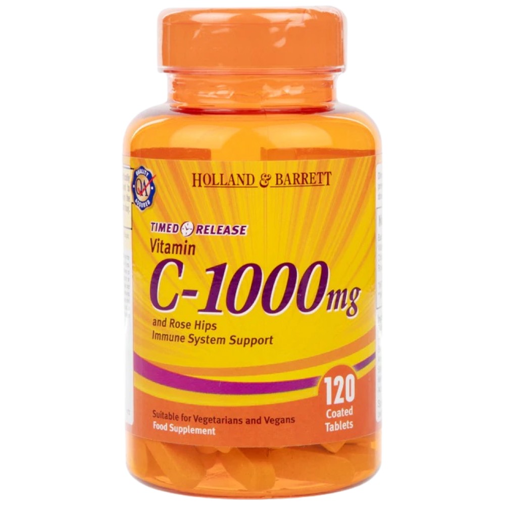 Vitamin C s vremenskim otpuštanjem 1000 mg | Sa šipkom - 120 tableta