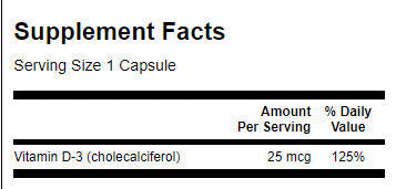 Vitamin D 1000 IU - 30 kapsula