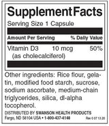 Vitamin D-3 400 IU - 250 kapsula