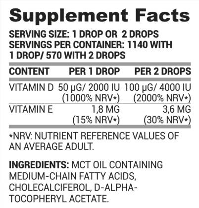 Vitamin D+E kapi 30 ml