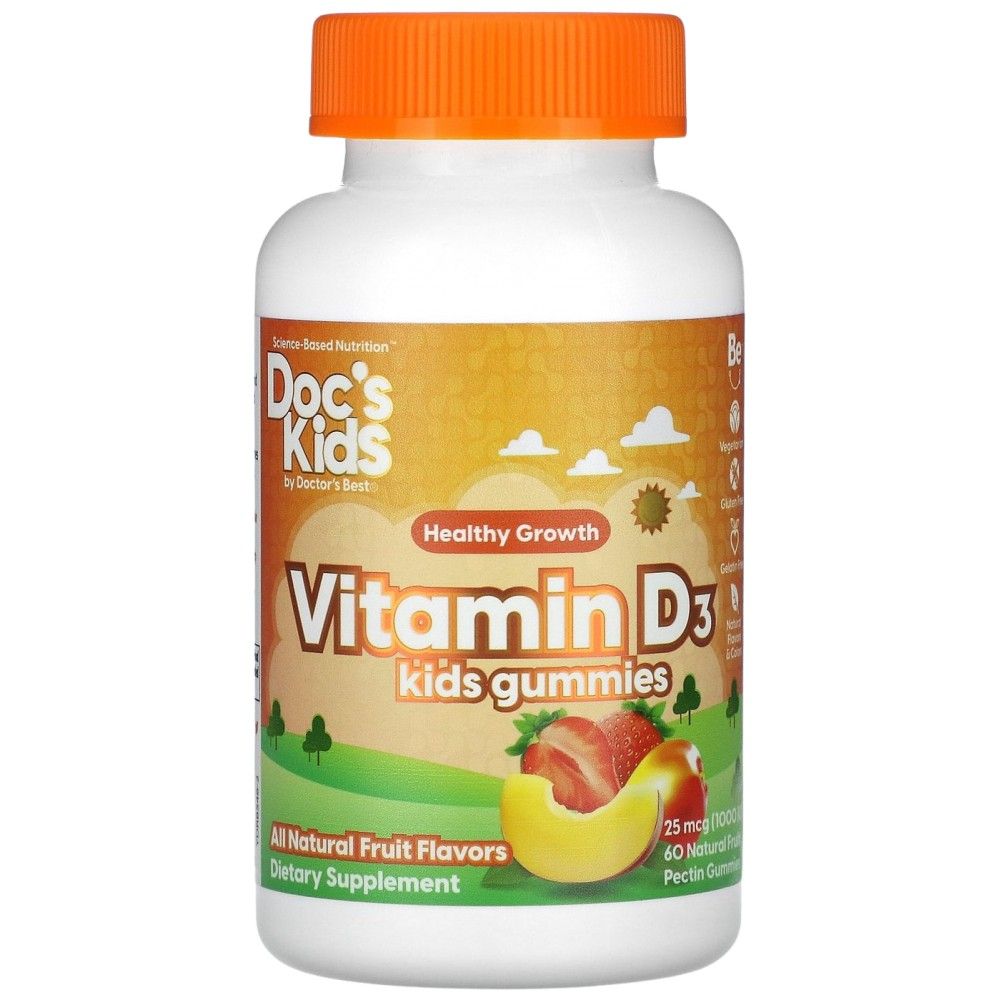 Dječje gumene bombone s vitaminom D3 - 60 žvakaćih bombona