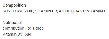 Vitamin D3 tekući | 200 IU po kapi - 20 ml