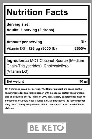 Vitamin D3 u kapima - 30 ml