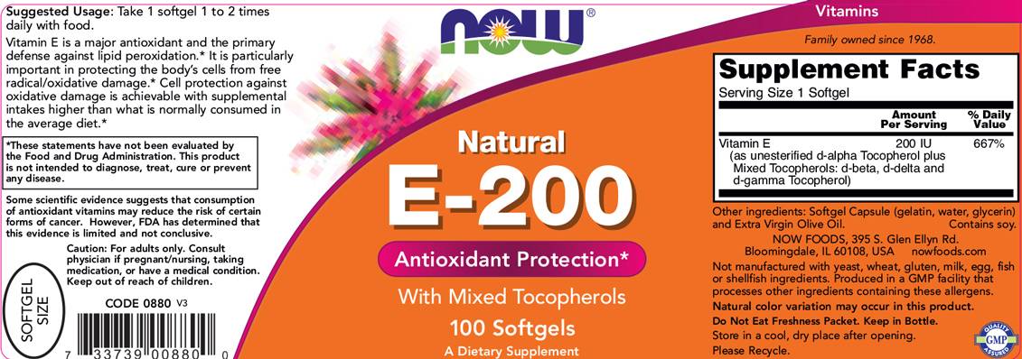 Vitamin E-200 IU MT - 100 gel kapsula