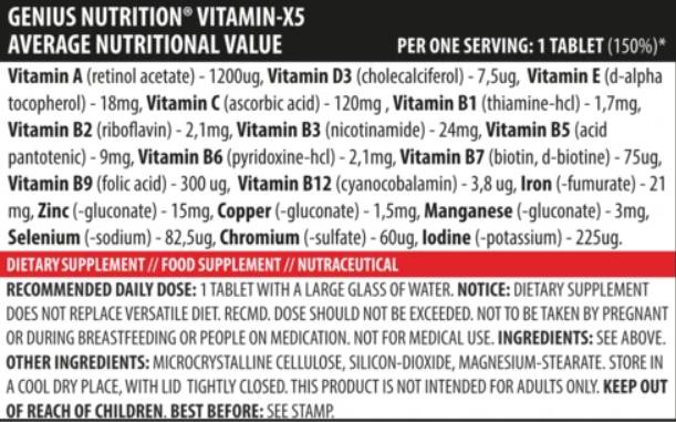 Vitamin-X5 - 120 tableta
