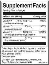 Vitamini A, C, E & Selen - 60 gel kapsula