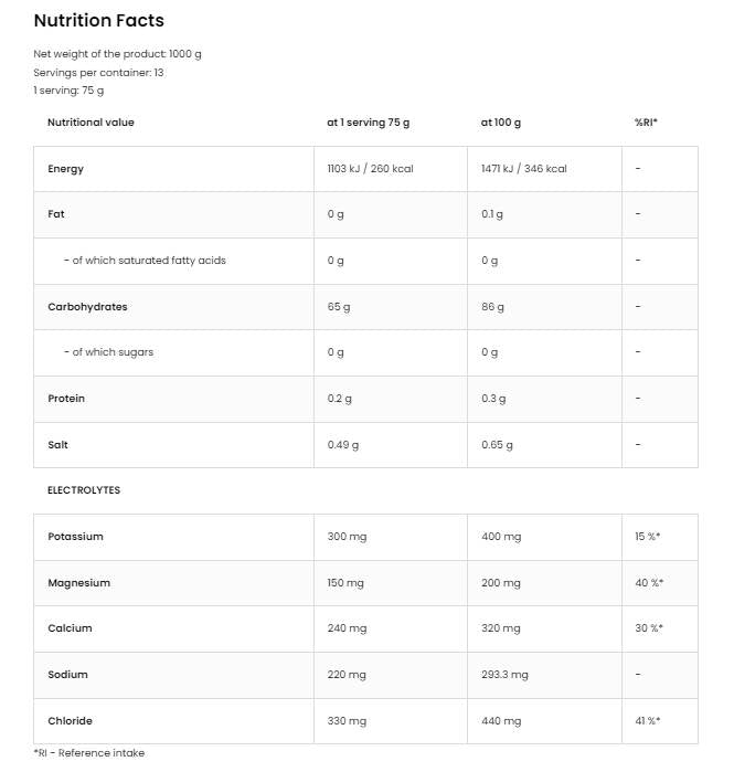 <tc>VITARGO</tc> i elektroliti 1000 grama