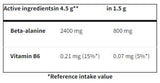 Beta-alanin izdržljivost Sportski prah | s vitaminom B6 - 240 grama