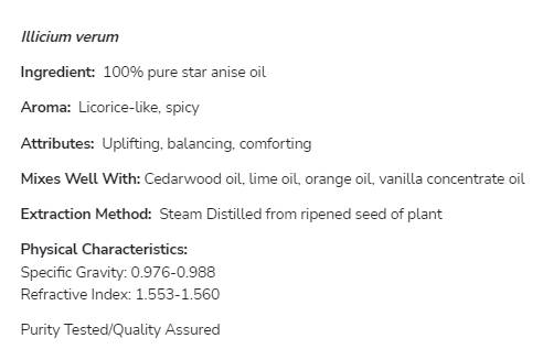 Zvjezdana anis ulje | 100% čisti Illicium verum - 30 ml