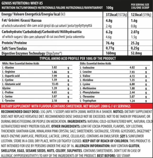 Whey-X5 - 2000 grama