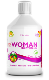 Ženski multivitamini za žene s kolagenom 1497 mg - 147 aktivnih sastojaka /500 ml/