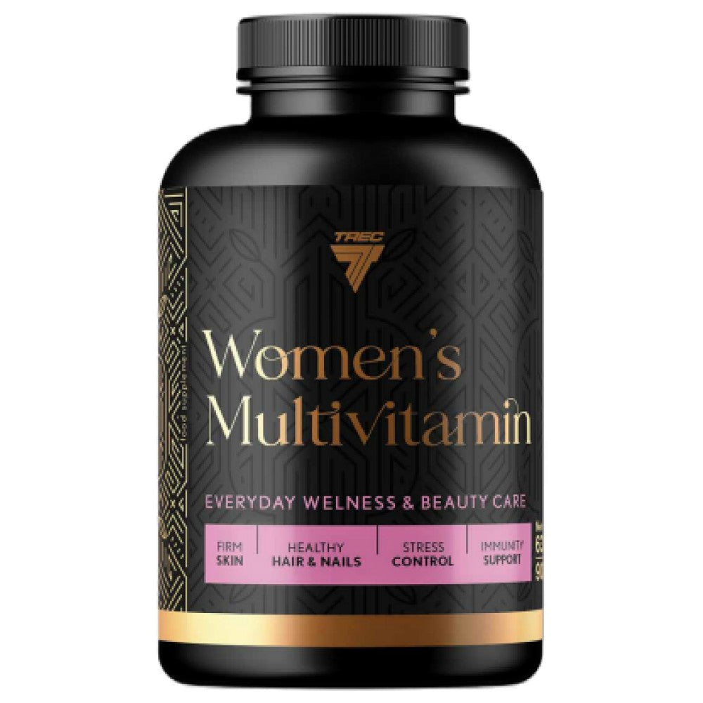 Ženski multivitamin | s peptidima ribljeg kolagena, hijaluronskom kiselinom, CoQ10, L-karnitinom, CLA & Zeleni čaj - 90 kapsula