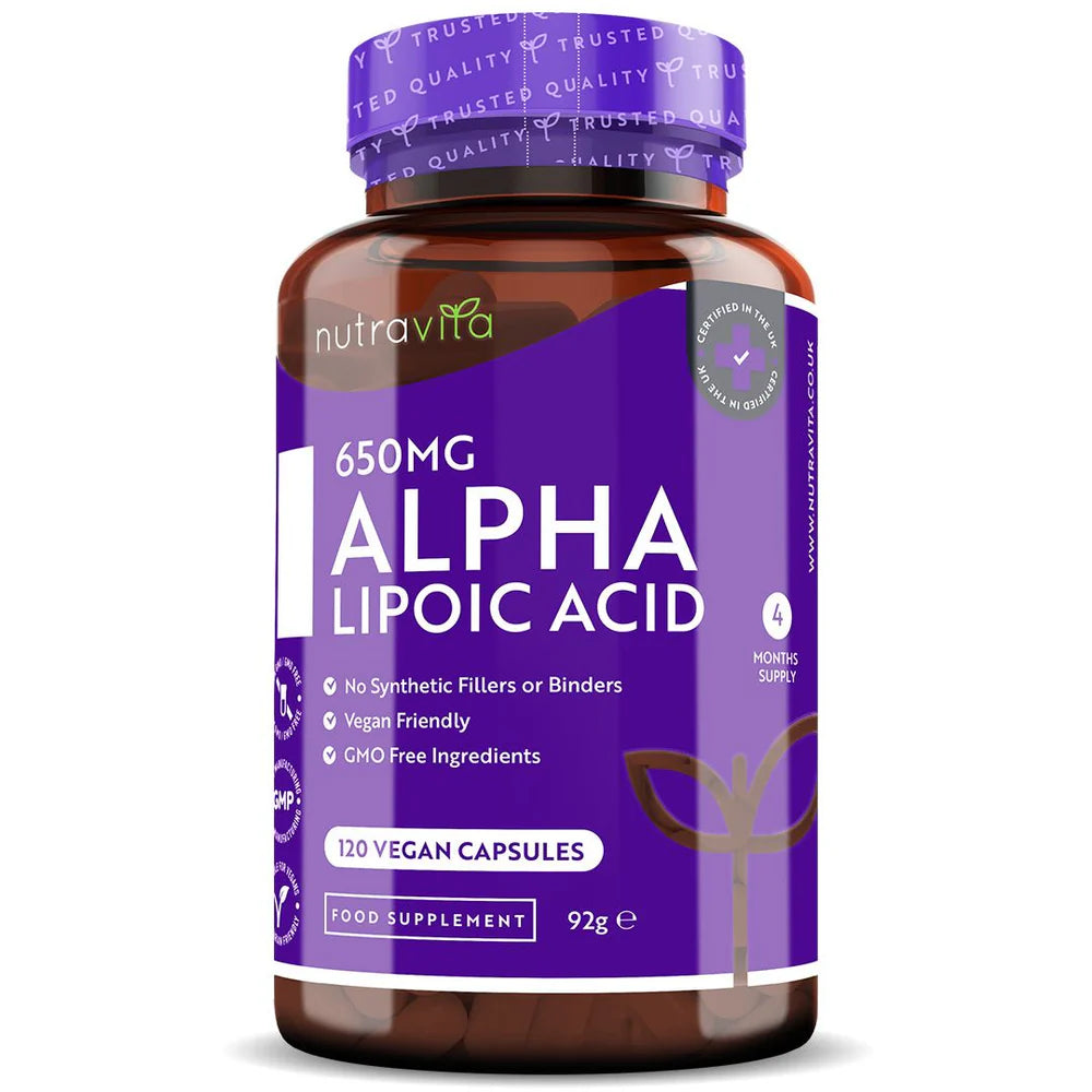 Alfa lipoična kiselina 650mg /120 kapsula, 120 doza/ <tc>Nutravita</tc>