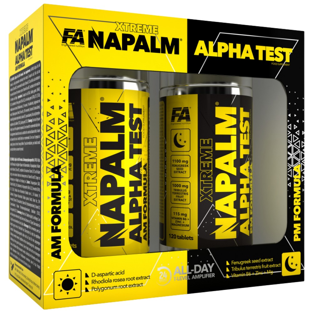 Xtreme Napalm Alpha Test | AM & PM Formula - 120 + 120 tableta