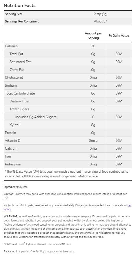 Ksilitol u prahu | 100% Pure - 454 grama