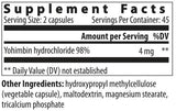 Yohimbe HCL 2 mg 90 kapsula