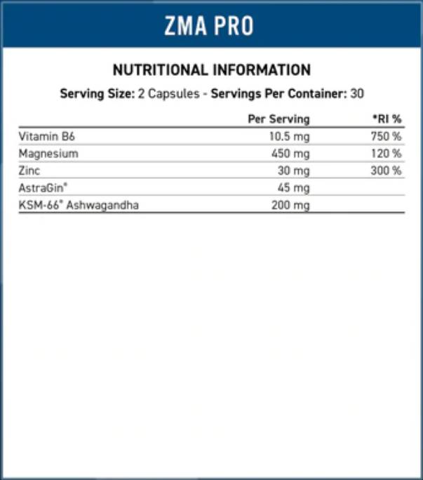 ZMA-Pro | s KSM-66® Ashwagandha ekstraktom - 60 kapsula