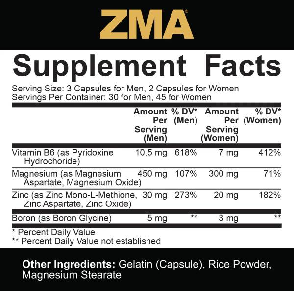 ZMA s borom | Core Series - 180 kapsula