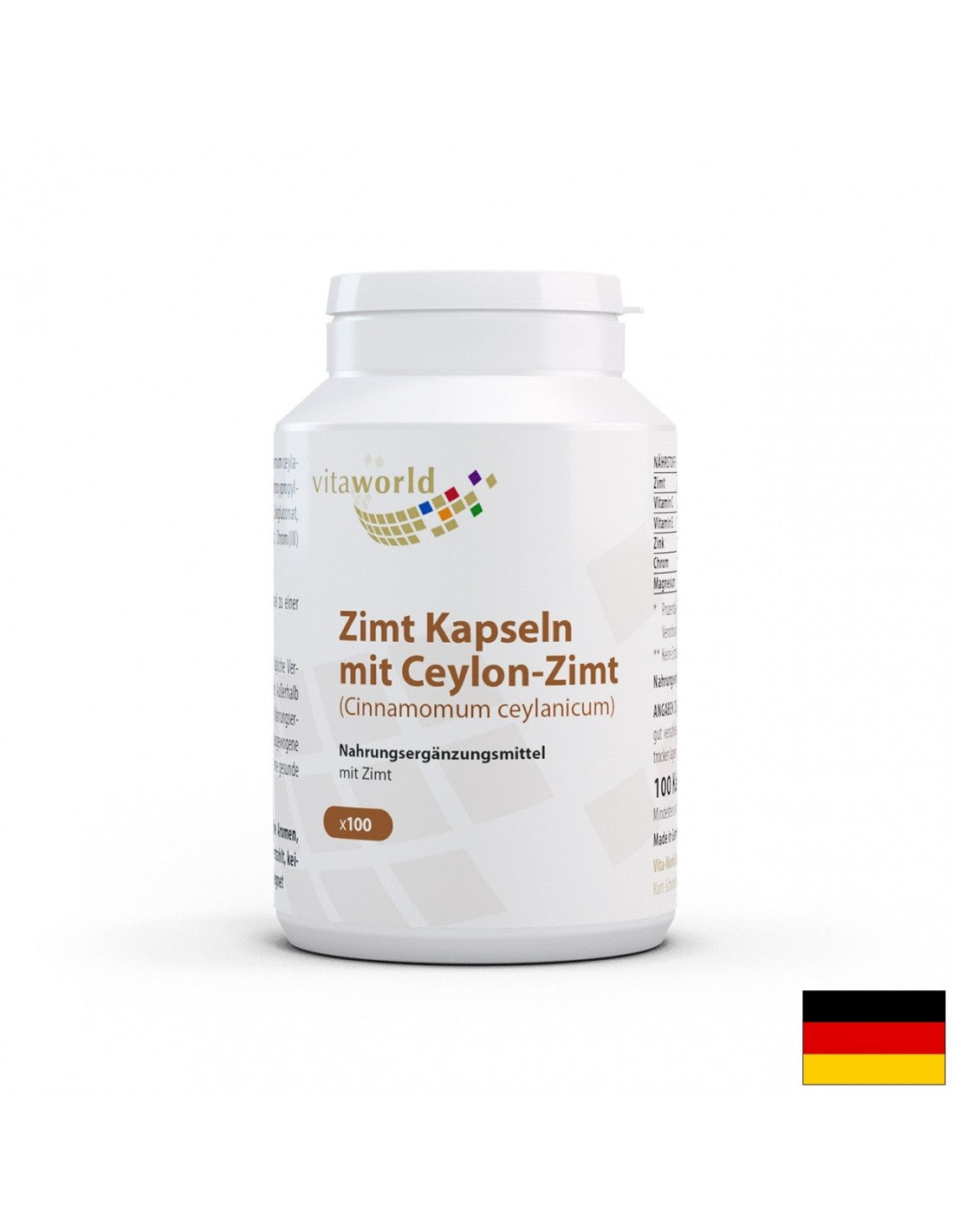 Zimt Kapseln mit Ceylon-Zimt/cejlonski cimet, 100 kapsula