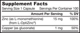 Zinc Balance/L-Opti Zinc 15 mg - 100 kapsula