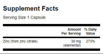 Cink /citrat/ 30mg./60 kaps. - 0