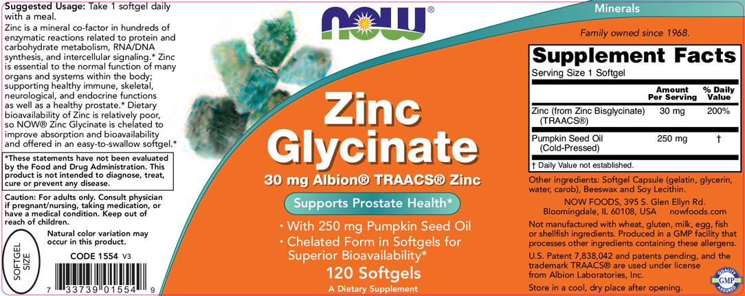 Cinkov glicinat 30 mg./120 mekih gelova