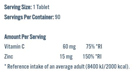 Vitalnost cinka | 15 mg cinkovog bisglicinata - 90 kapsula