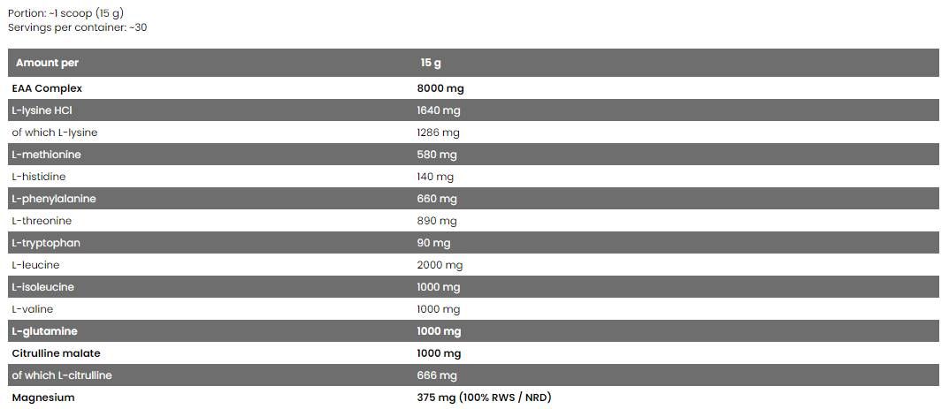 <tc>BAD ASS</tc> / Aminokisline - 450 grama