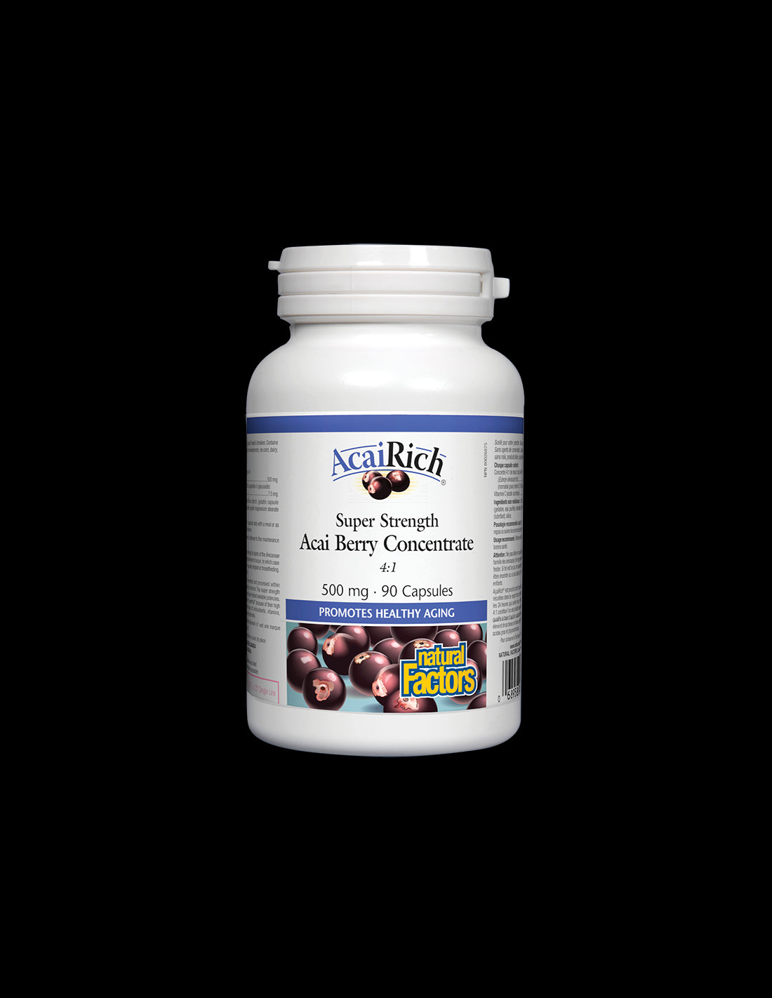 Acai koncentrat bobica 4: 1 500 mg - 90 kapsula