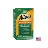 <tc>Alive</tc>!® Max6 Max Potency multivitamin (bez željeza) <tc>Alive</tc>! / Multivitamini maksimalne jačine (bez dodanog željeza), 90 kapsula Nature's Way