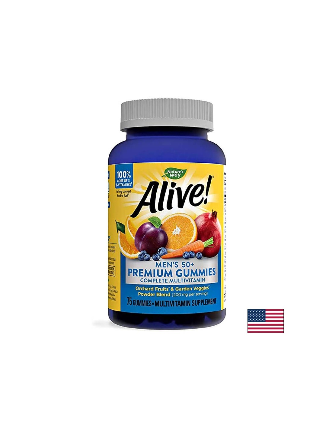 <tc>Alive</tc>! Multivitamini za muškarce 50+ - 75 žvakaćih bombona
