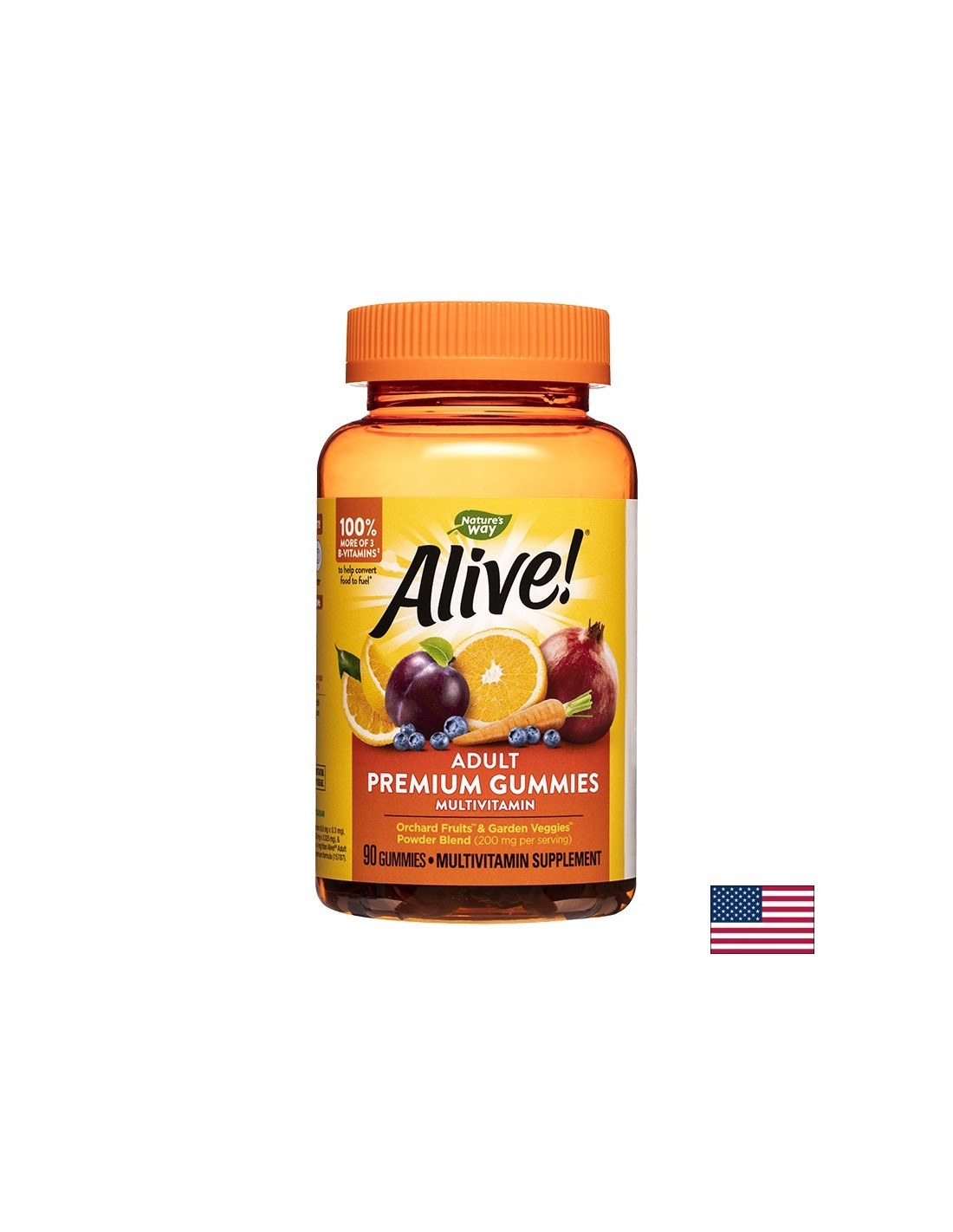 <tc>Alive</tc>! Adult Premium Gummies Multivitamin / <tc>Alive</tc>! Nature's Way vrhunski multivitamin za odrasle, 90 mekih kapsula