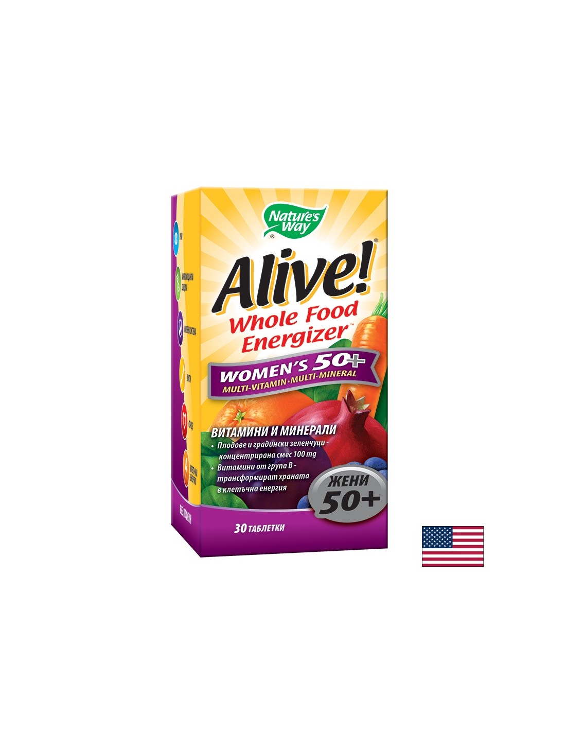 <tc>Alive</tc>! Žene 50+ / <tc>Alive</tc>! Nature's Way ženski multivitamini 50+ x 30 tableta