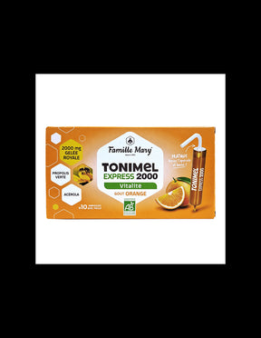 Ampoules for tone, energy and immunity (with royal jelly 2000 mg), BIO, 10 ampoules for drinking, orange flavor - Nutra Best Europe