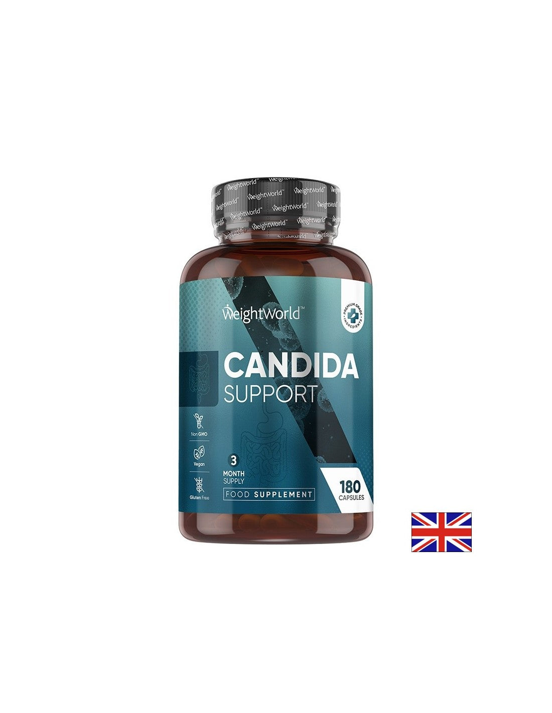 Anti -Candida - Zaštita od gljivičnih infekcija - formula s biljem i probioticima, 180 kapsula tijekom 3 mjeseca unosa