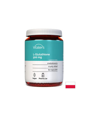 Antioxidant for a healthy liver - L-Glutathione, 500 mg x 60 capsules - Nutra Best Europe