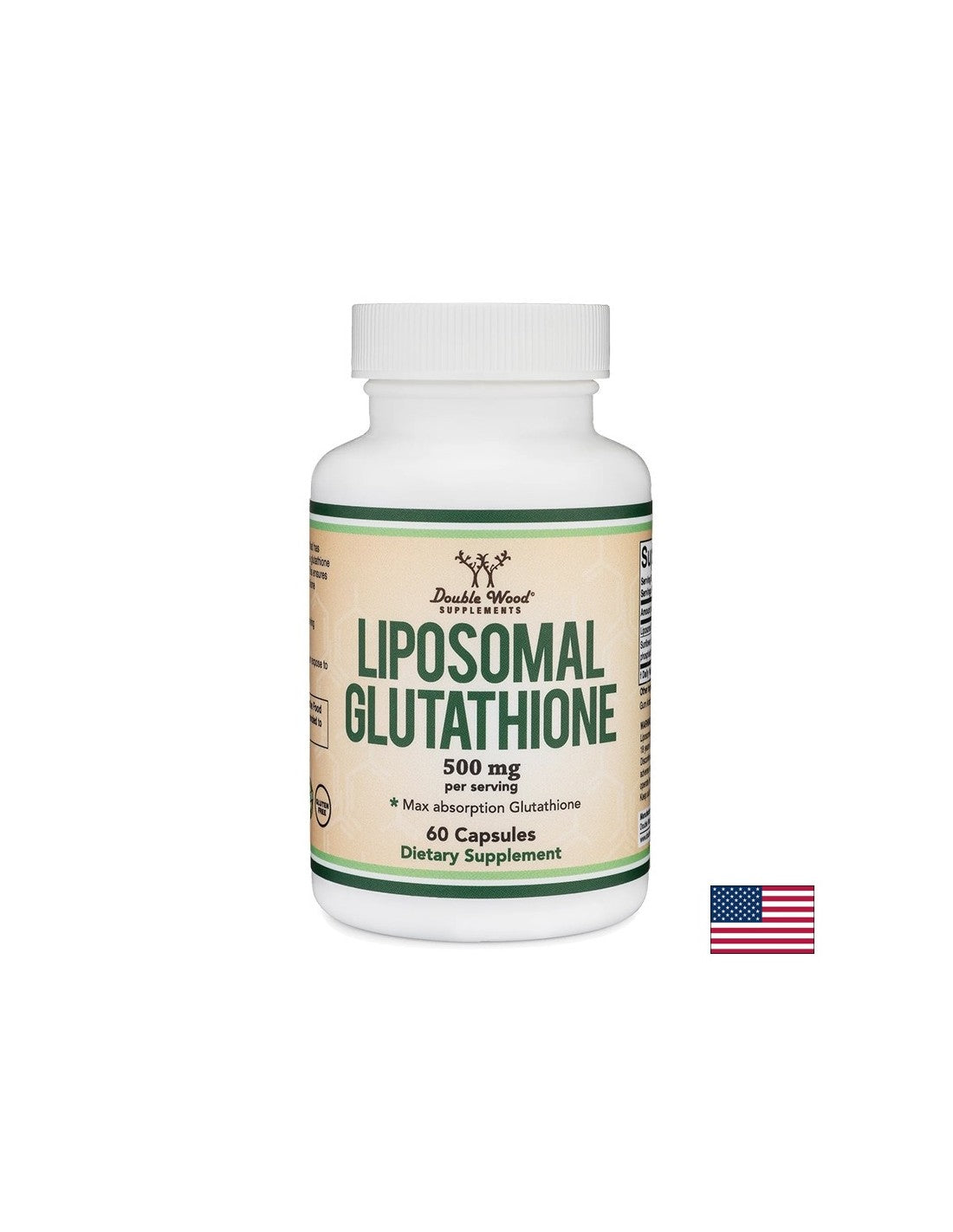 Antioksidans, zaštita jetre - Liposomalni glutation, 250 mg x 60 kapsula <tc>Double Wood</tc>