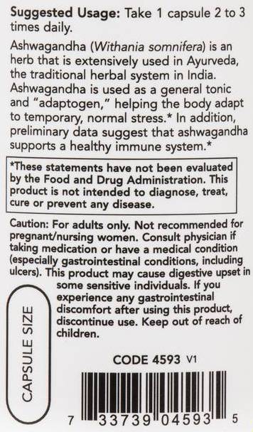 Ashwagandha ekstrakt 450 mg - 90 kapsula