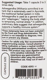 Ashwagandha ekstrakt 450 mg - 90 kapsula