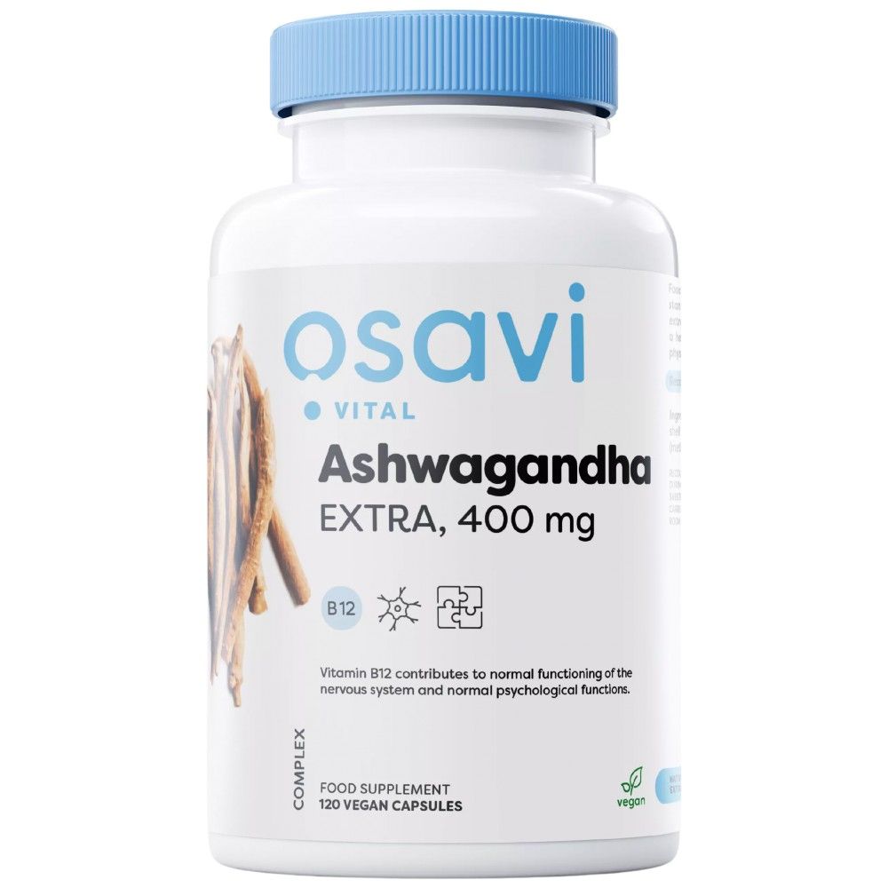 Ashwagandha dodatnih 400 mg - 120 kapsula