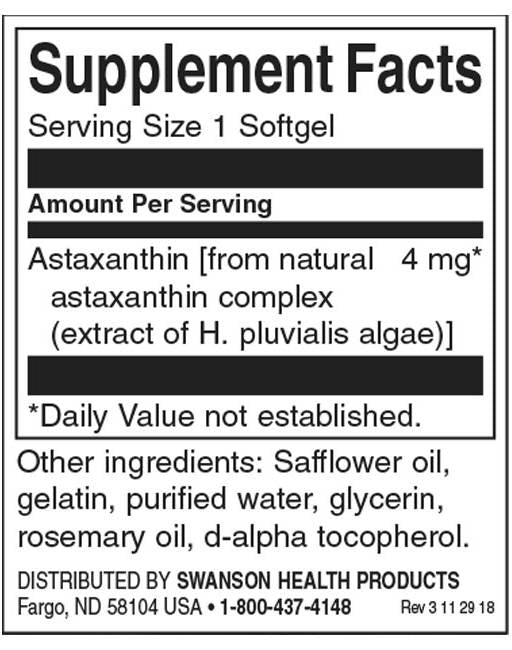 Astaksantin 4 mg - 60 gel kapsula