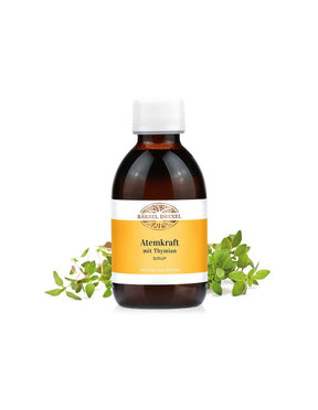 Atemkraft mit Thymian Sirup / Syrup with thyme for the respiratory system, 200 ml Bärbel Drexel - Nutra Best Europe