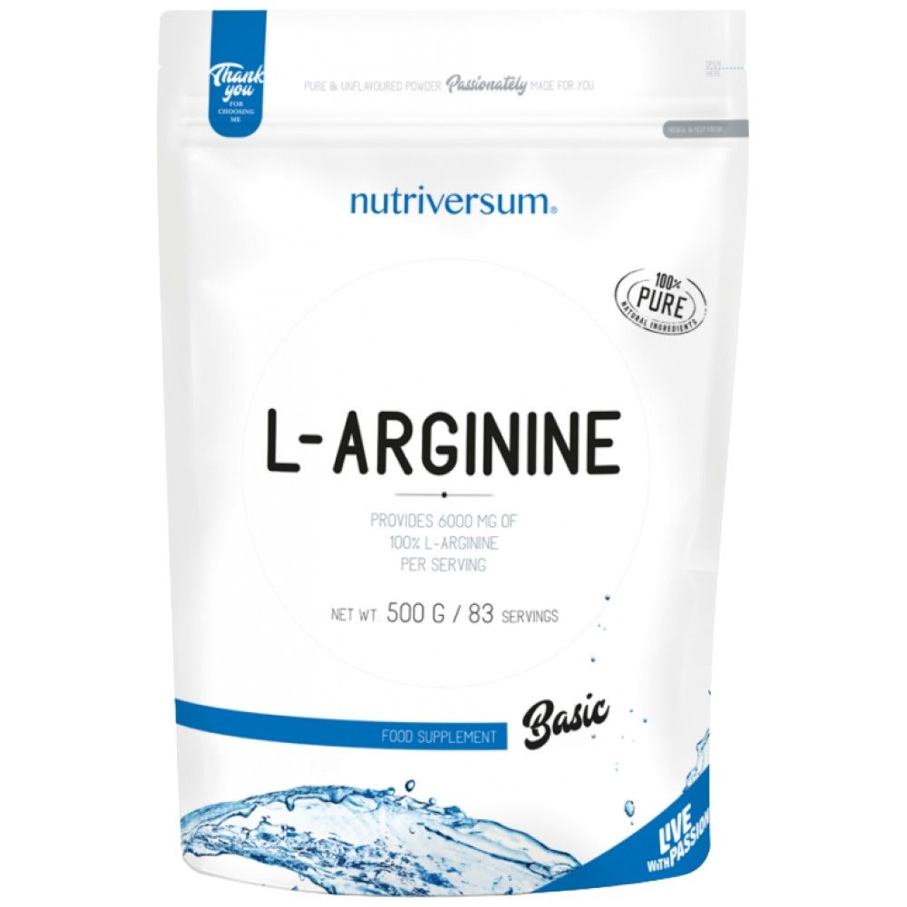 L-arginin prah | 100% čisto - 500 grama